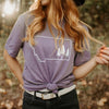 Montana Tree Outline Unisex Tee - Lavender - The Montana Scene