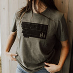 Montana Trees Unisex Tee- Military Green - The Montana Scene