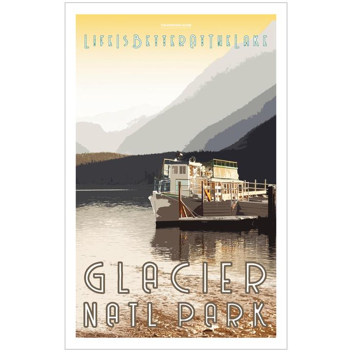 Life is Better at the Lake GNP Poster