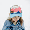 Sunset Ranges Kids Trucker - Sky/Grey