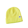 Three Tree Foldover Beanie - Neon Yellow - The Montana Scene