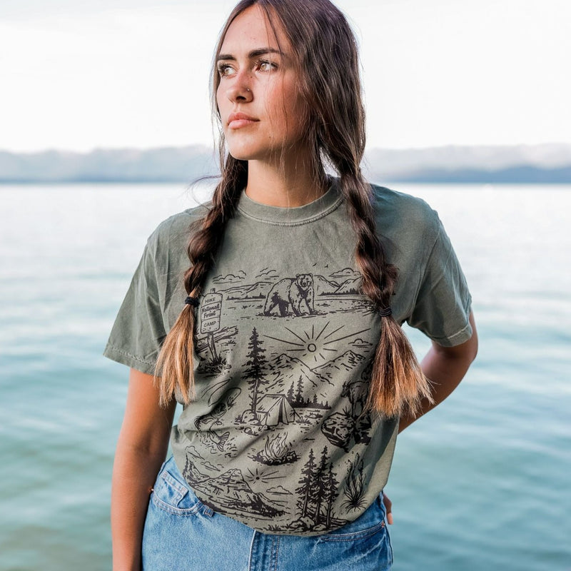 National Forest Unisex Tee - Moss