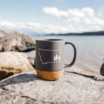 Montana Tree Outline Cork Mug - Charcoal