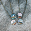 Mountain Scape Earth Clay Necklace - The Montana Scene