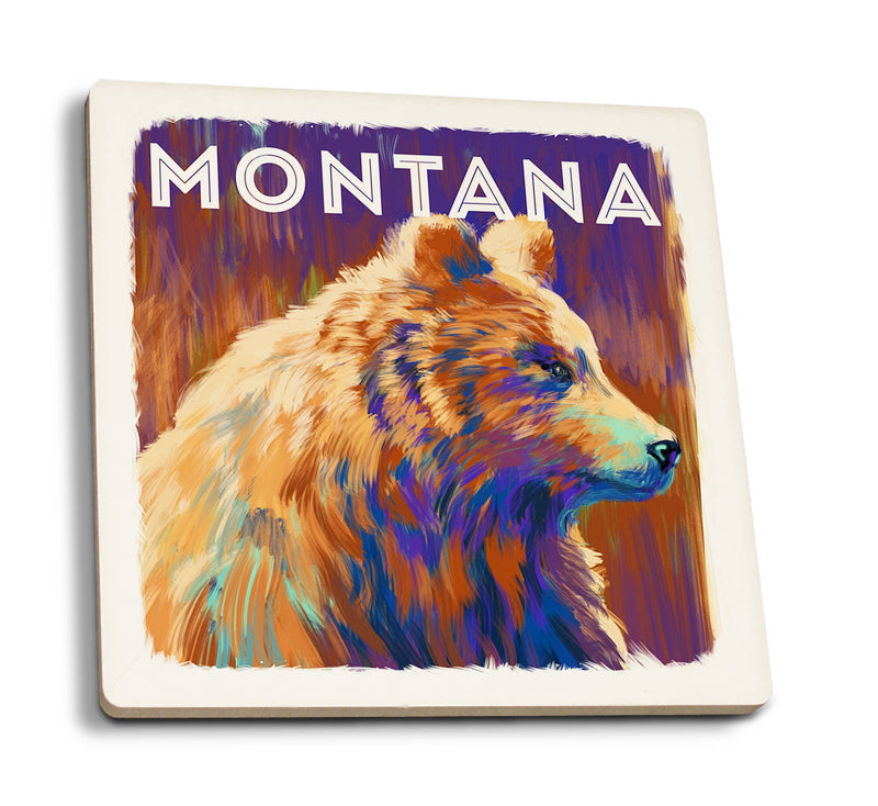 Montana Grizzly Bear Coaster