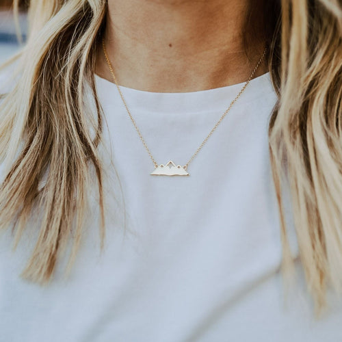 Mountain Necklace - Gold