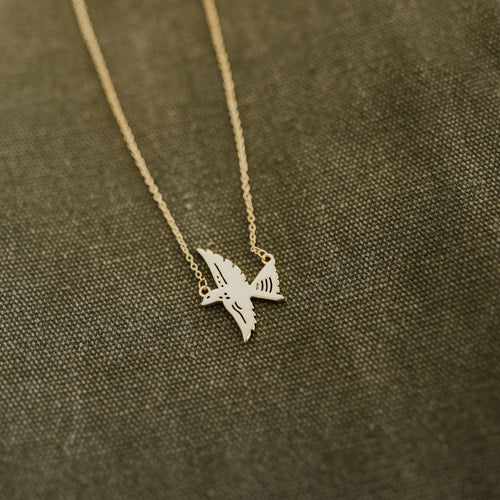 Bird Necklace - Gold