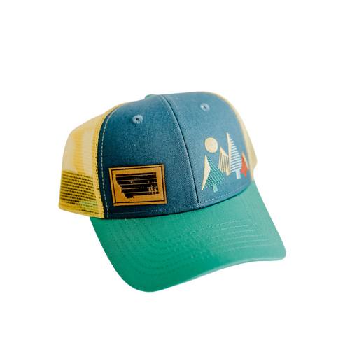 Coniferous Kids Trucker - Green - The Montana Scene