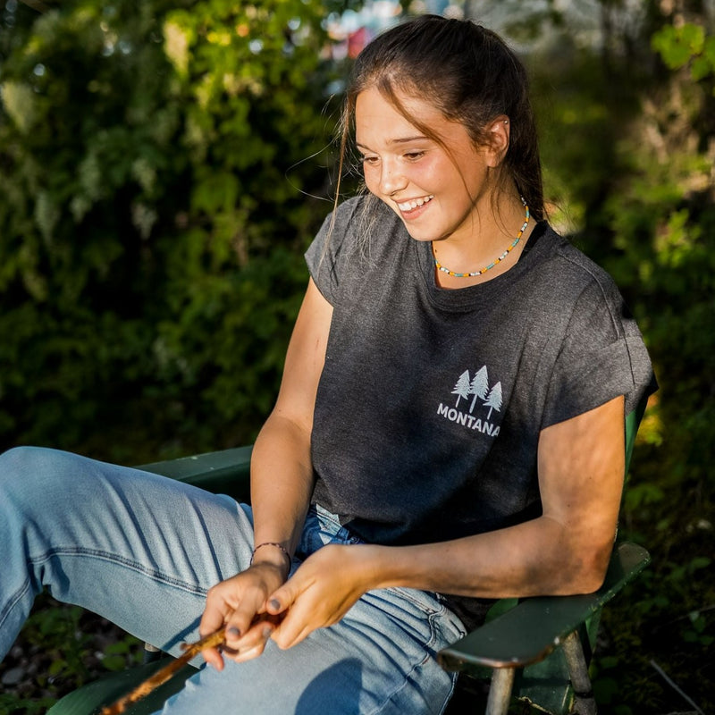 Montana Three Tree Ladies Muscle Tee - Black