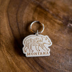 Montana Wooden Keychains