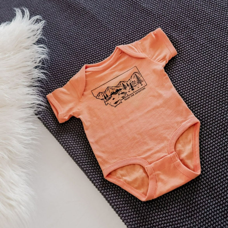 Ready for Adventure Onesie - Sunset - The Montana Scene