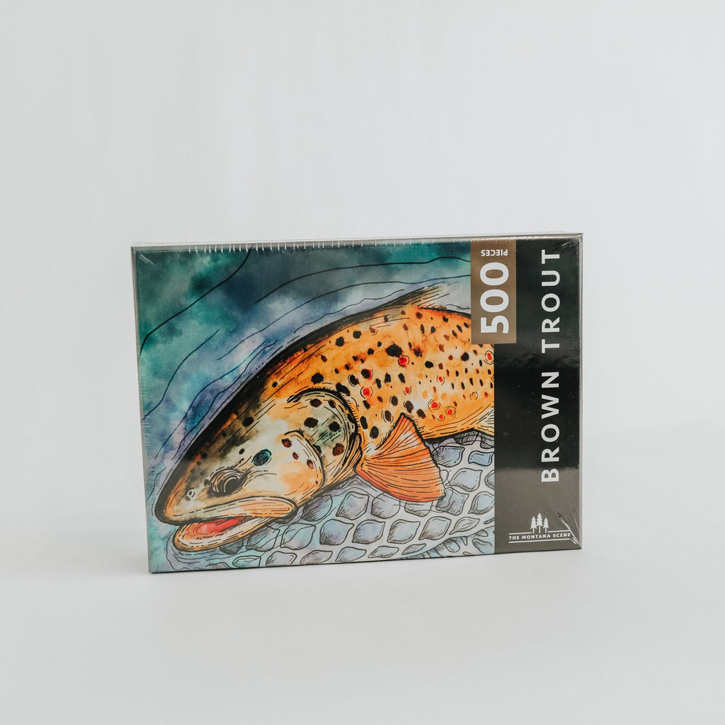 Brown Trout Puzzle - 500 Piece Puzzle - The Montana Scene