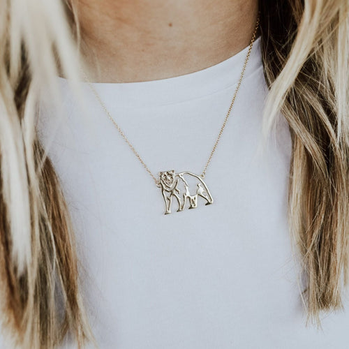 Bear Necklace - Gold - The Montana Scene