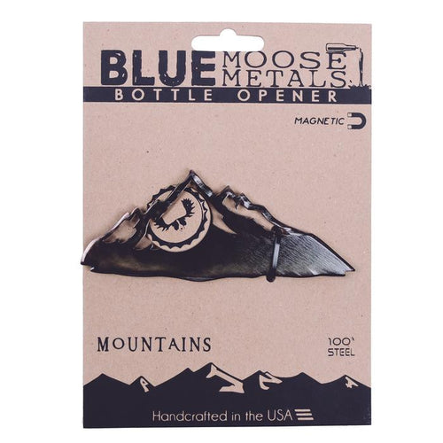 Mountains - Metal Bottle Opener - The Montana Scene