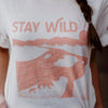 Stay Wild Unisex Tee - Vintage White
