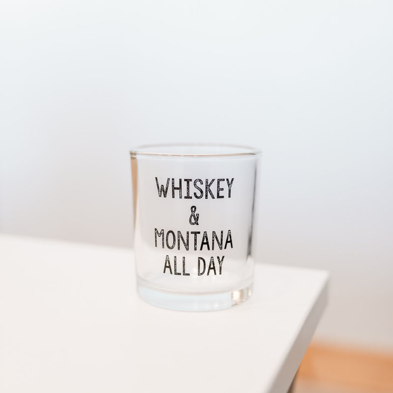 Whiskey & Montana All Day Rocks Glass