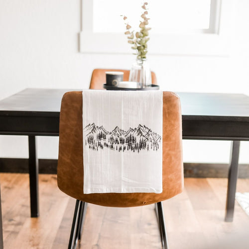 Mountain Sketch Tea Towel - The Montana Scene