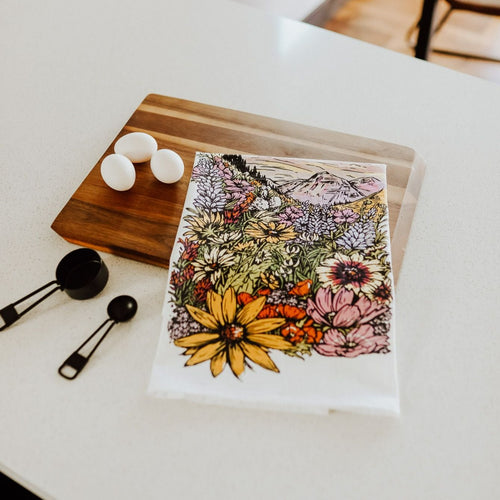 Flower Meadow Tea Towel