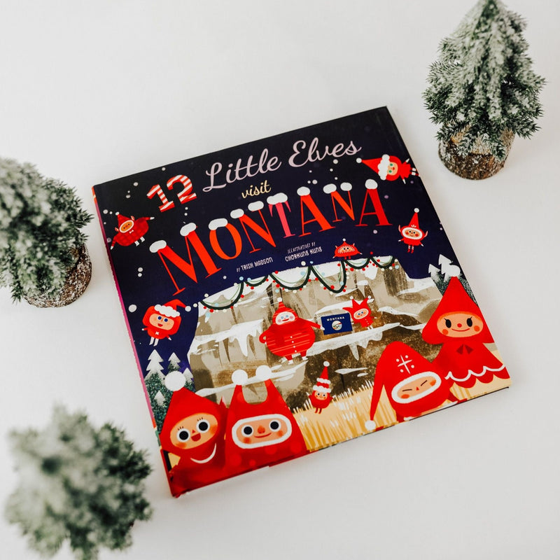 12 Little Elves Visit Montana -Kids Book