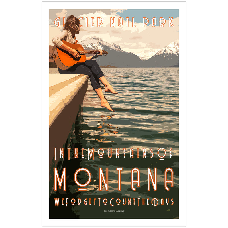 In the Mountains of Montana GNP Poster