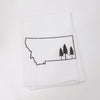 Montana Tree Outline Tea Towel - The Montana Scene