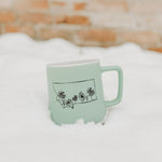 Montana Wildflower Ceramic Mug - Powder Blue - The Montana Scene