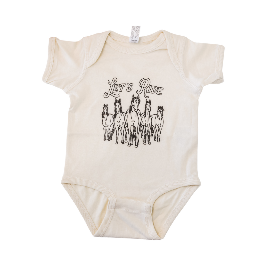 Let's Ride Onesie - Natural – The Montana Scene