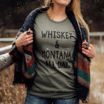 whiskey & montana all day tee
