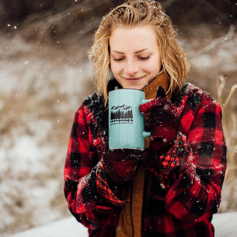 Montana is My Happy Place Mug - Teal - The Montana Scene