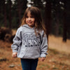 Montana Bear Kids Hoodie - Grey - The Montana Scene