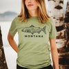 Montana Fish Unisex Tee - Heathered Green