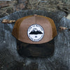 Life is Better in the Mountains Trucker - Saddle/Camo