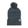 Three Tree Foldover Pom Beanie - Steel - The Montana Scene