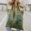 Littering is for Losers Canvas Tote Bag - Olive - The Montana Scene