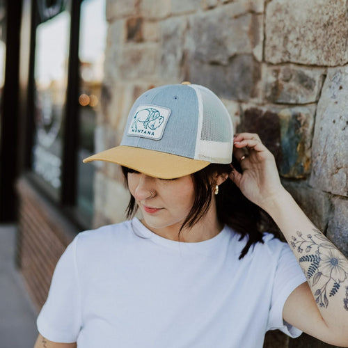 Montana Bison Tri Tone Trucker