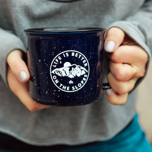 life is better in the slopes mug
