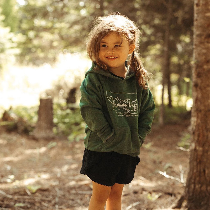 Ready for Adventure Toddler Hoodie - Green
