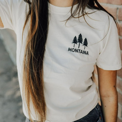 Montana Three Tree Unisex Tee - Ivory