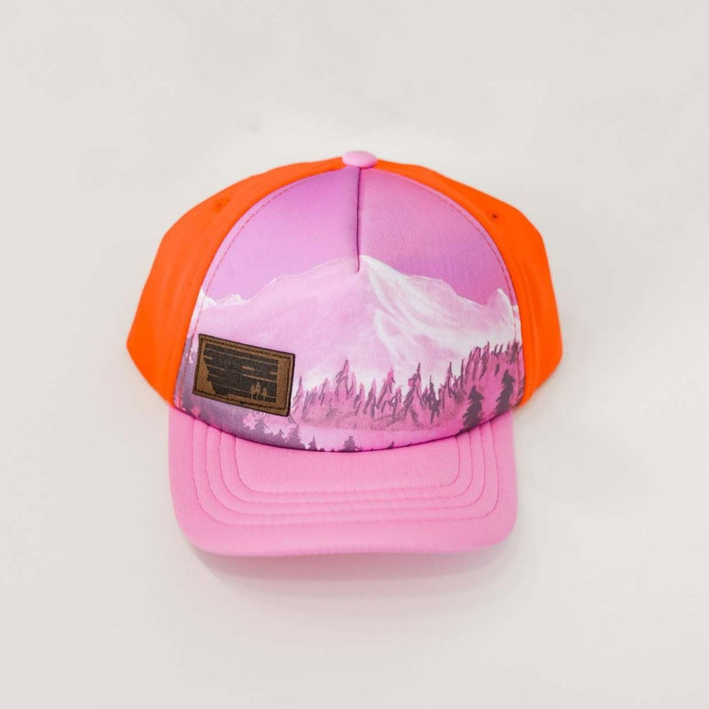 Denali Terry Cloud Infant Hat -Orchid/Carrot - The Montana Scene