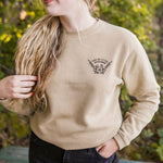 Take Me To The Wildflowers Unisex Pullover - Tan
