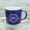 Life is Better on Bicycle Ceramic Mug - Blue - Discontinued