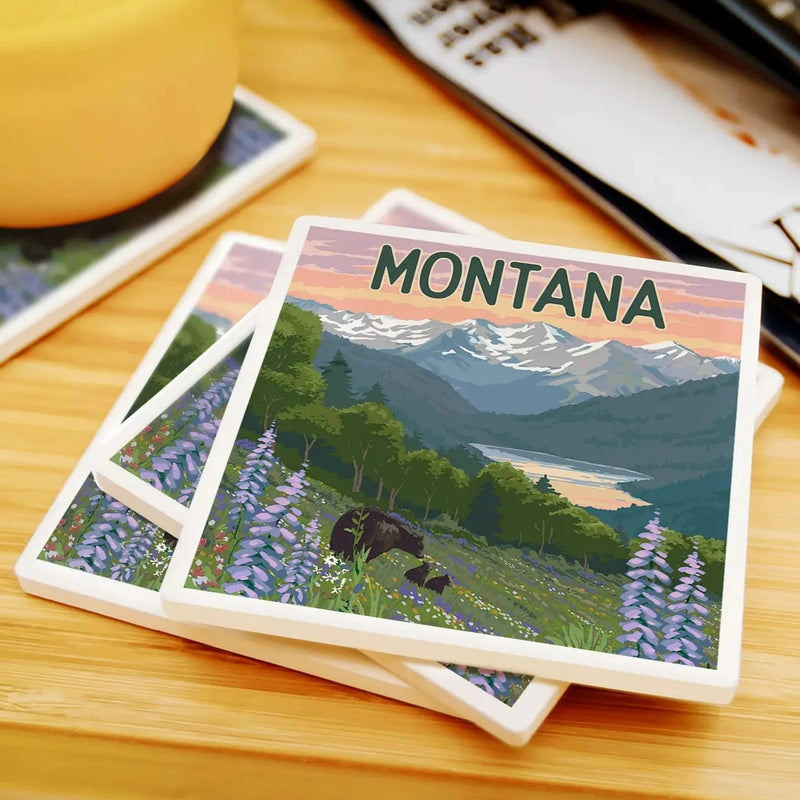 Montana Lake and Bear Family Coaster - The Montana Scene
