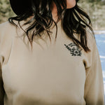 Take Me To The Wildflowers Unisex Pullover - Tan