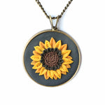 Floral Earth Clay Necklace - The Montana Scene