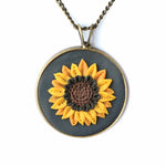 Floral Earth Clay Necklace