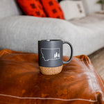 Montana Tree Outline Cork Mug - Charcoal