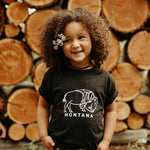 Bison Kids Tee - Charcoal