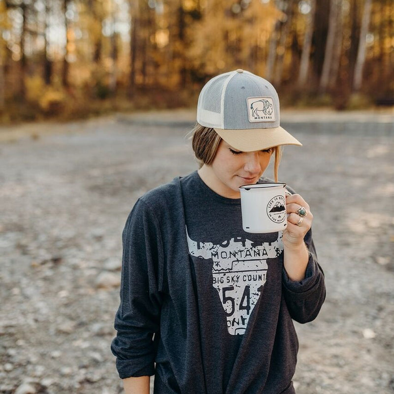 Montana Bison Tri Tone Trucker - The Montana Scene