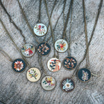 Floral Earth Clay Necklace