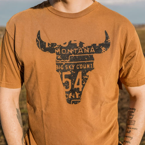 Skull Unisex Tee - Coyote Brown